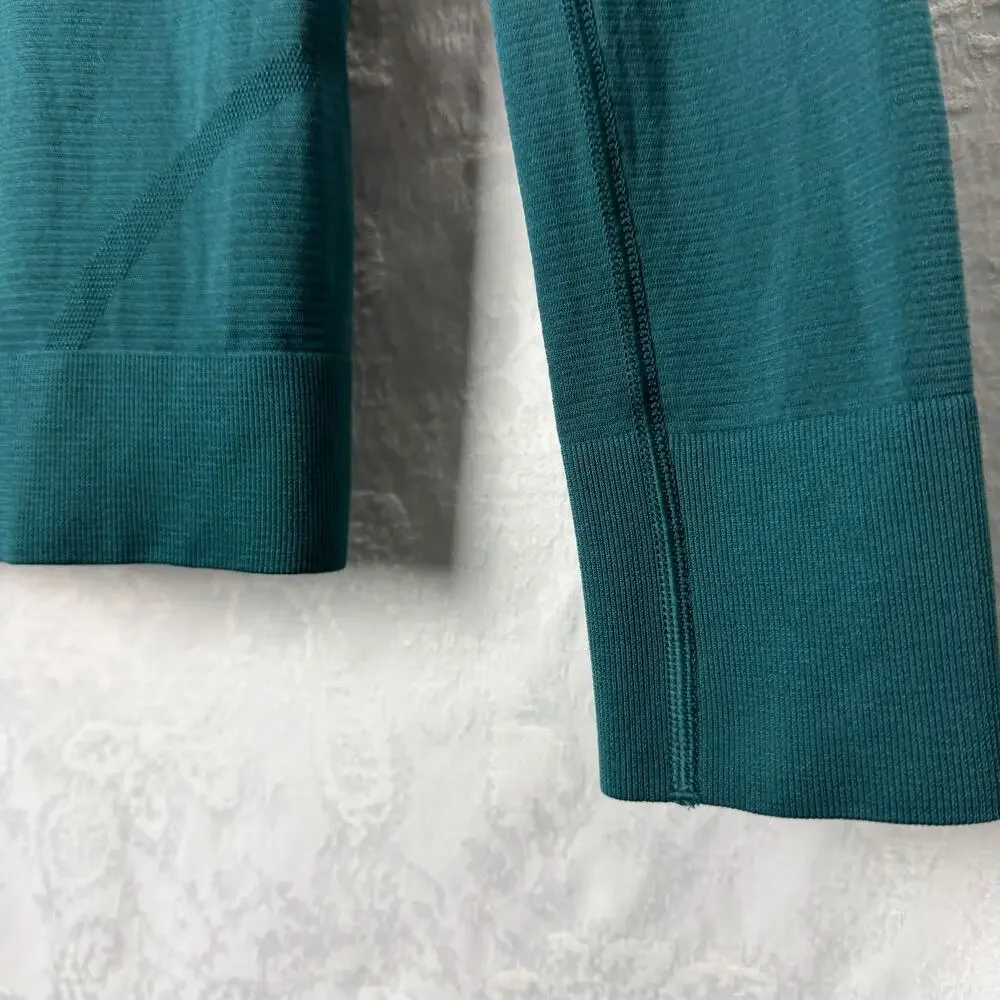 lululemon Teal Seamless Long Sleeve Athletic Top No Tag